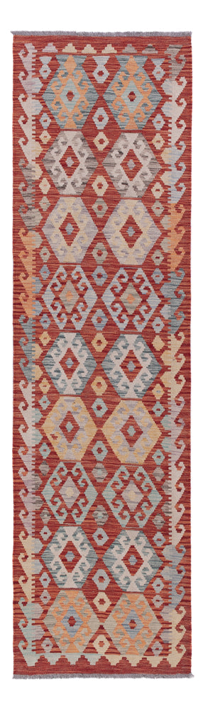 Runner Kelim Rug - Splash - 290 x 80 cm - multicolored