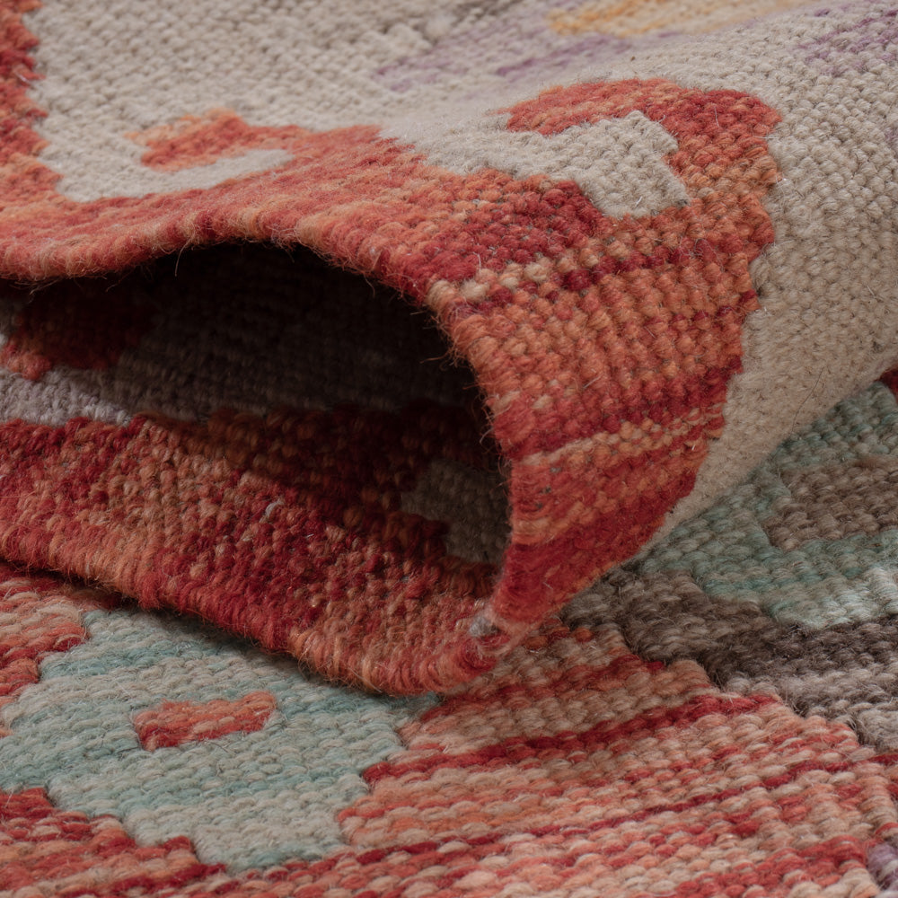 Runner Kelim Rug - Splash - 294 x 78 cm - multicolored