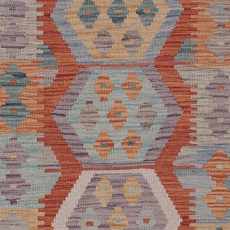 Runner Kelim Rug - Splash - 297 x 79 cm - multicolored