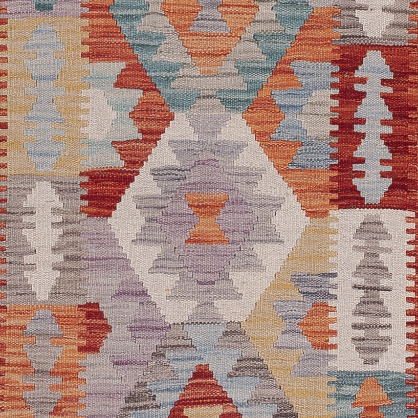 Runner Kelim Rug - Splash - 292 x 79 cm - multicolored