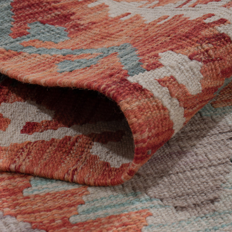 Runner Kelim Rug - Splash - 290 x 79 cm - multicolored