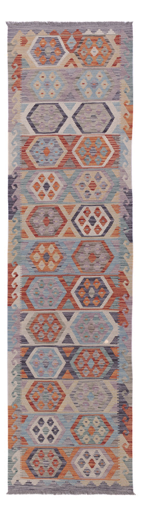 Runner Kelim Rug - Splash - 302 x 79 cm - multicolored