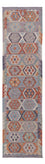 Runner Kelim Rug - Splash - 302 x 79 cm - multicolored