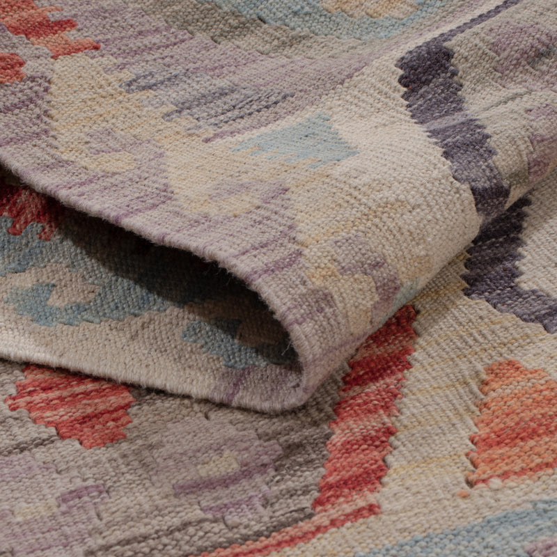 Runner Kelim Rug - Splash - 302 x 79 cm - multicolored