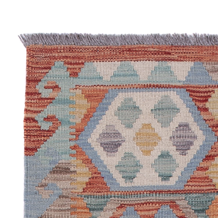 Runner Kelim Rug - Splash - 199 x 79 cm - multicolored