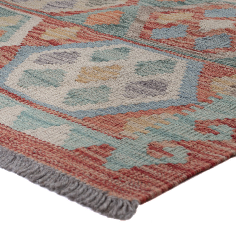 Runner Kelim Rug - Splash - 199 x 79 cm - multicolored