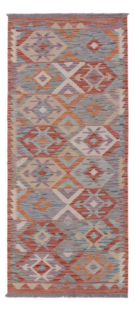 Runner Kelim Rug - Splash - 195 x 82 cm - multicolored