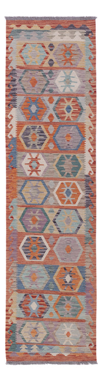 Runner Kelim Rug - Splash - 283 x 76 cm - multicolored