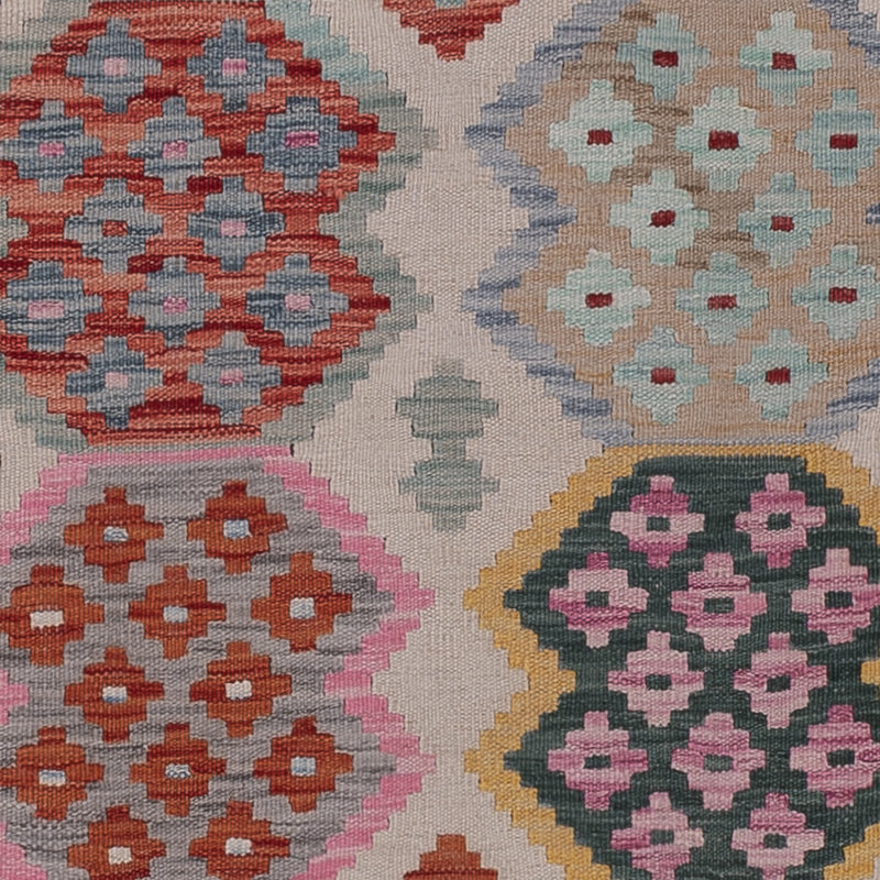 Runner Kelim Rug - Splash - 299 x 87 cm - multicolored