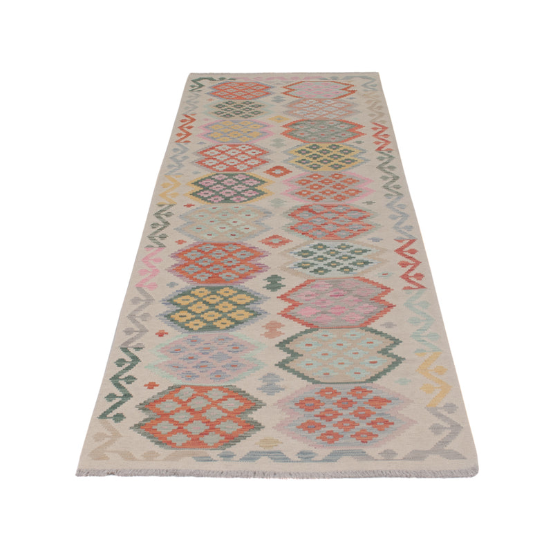 Runner Kelim Rug - Splash - 299 x 87 cm - multicolored