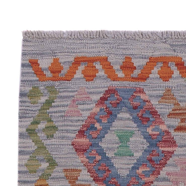 Runner Kelim Rug - Splash - 299 x 80 cm - multicolored