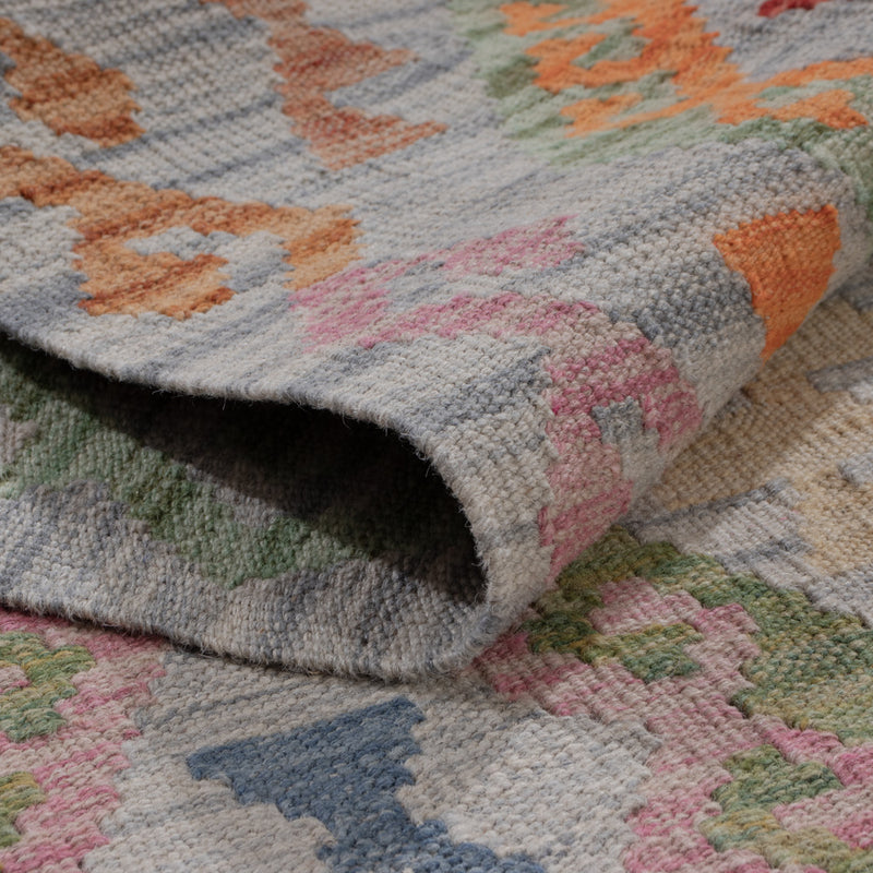 Runner Kelim Rug - Splash - 299 x 80 cm - multicolored