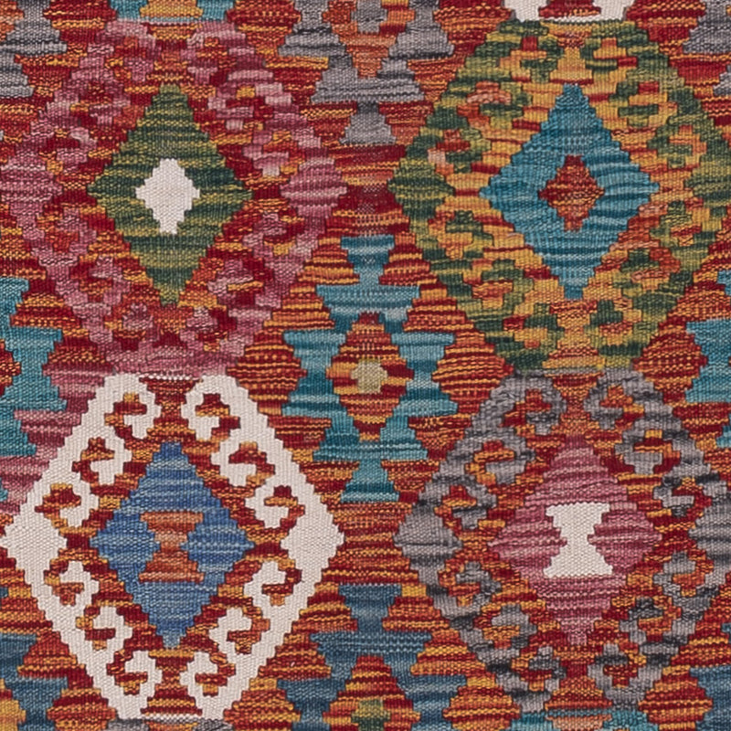 Runner Kelim Rug - Splash - 292 x 82 cm - multicolored