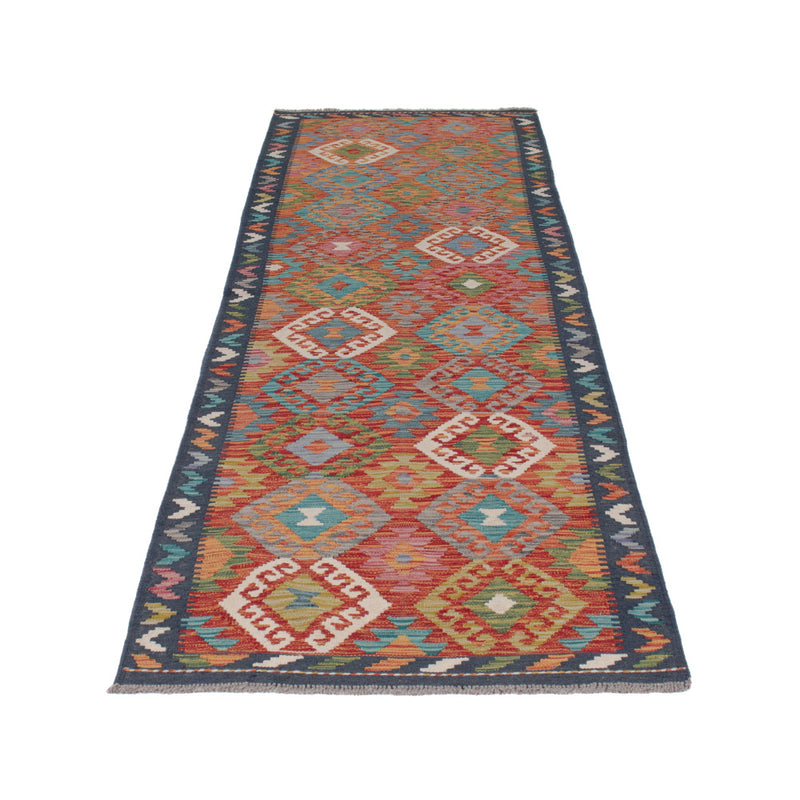 Runner Kelim Rug - Splash - 292 x 82 cm - multicolored
