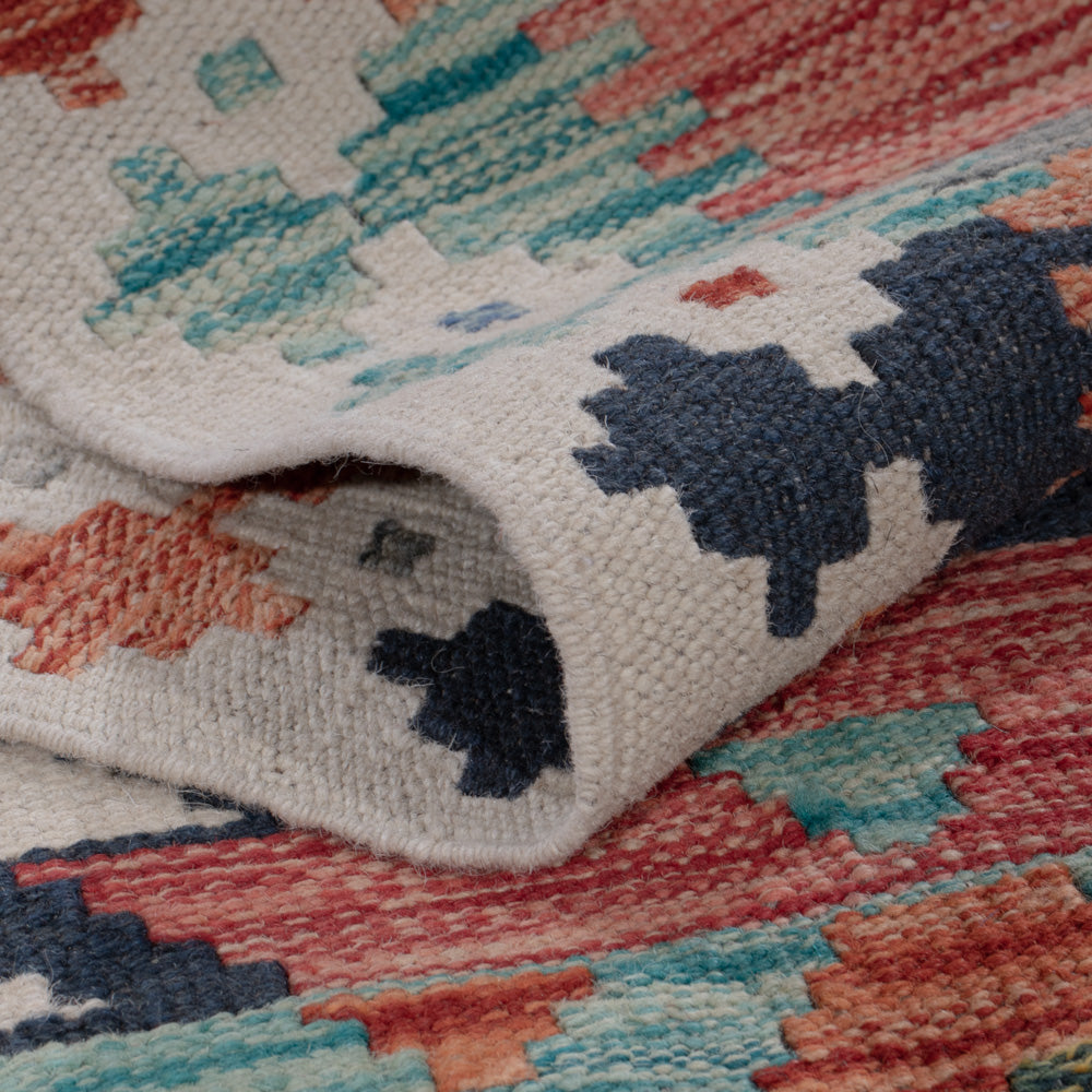 Runner Kelim Rug - Splash - 280 x 79 cm - multicolored