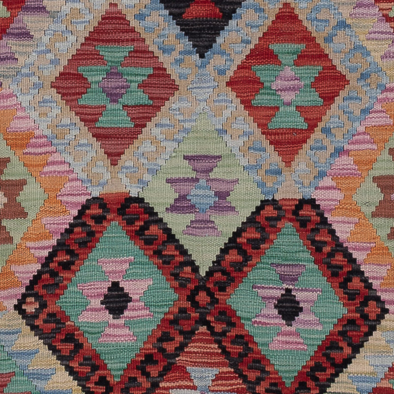 Runner Kelim Rug - Splash - 305 x 87 cm - multicolored