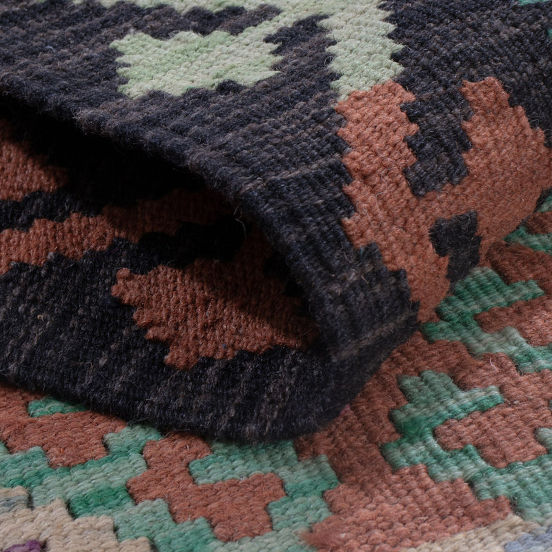 Runner Kelim Rug - Splash - 305 x 87 cm - multicolored