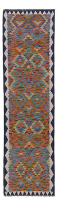 Runner Kelim Rug - Splash - 297 x 75 cm - multicolored