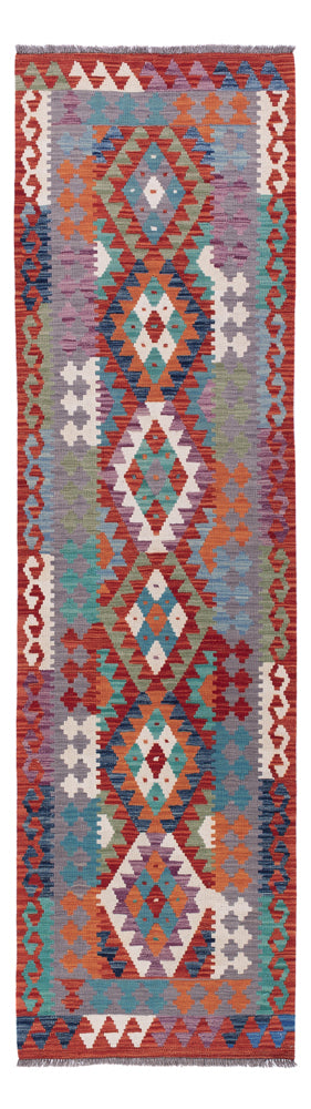 Runner Kelim Rug - Splash - 302 x 82 cm - multicolored