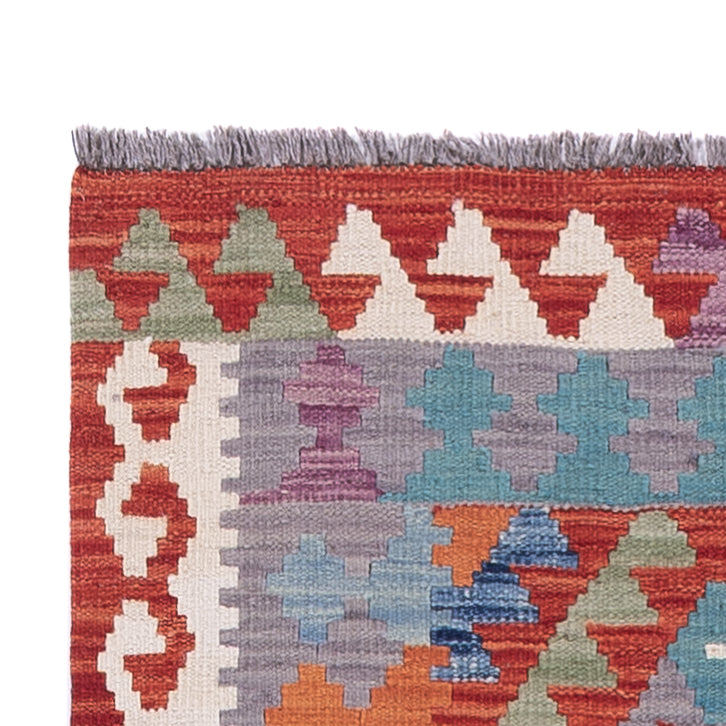 Runner Kelim Rug - Splash - 302 x 82 cm - multicolored