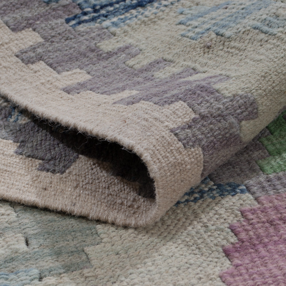 Runner Kelim Rug - Splash - 295 x 77 cm - multicolored