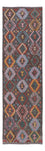 Runner Kelim Rug - Splash - 302 x 90 cm - multicolored