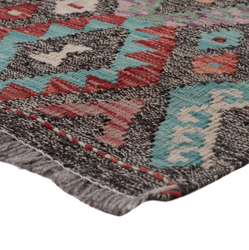 Runner Kelim Rug - Splash - 305 x 88 cm - multicolored