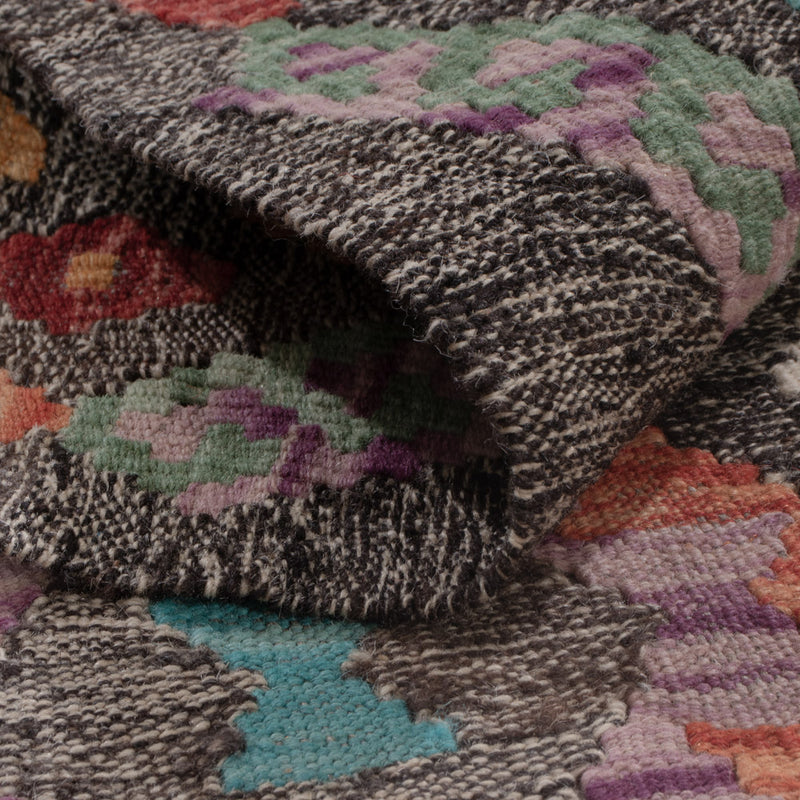 Runner Kelim Rug - Splash - 305 x 88 cm - multicolored