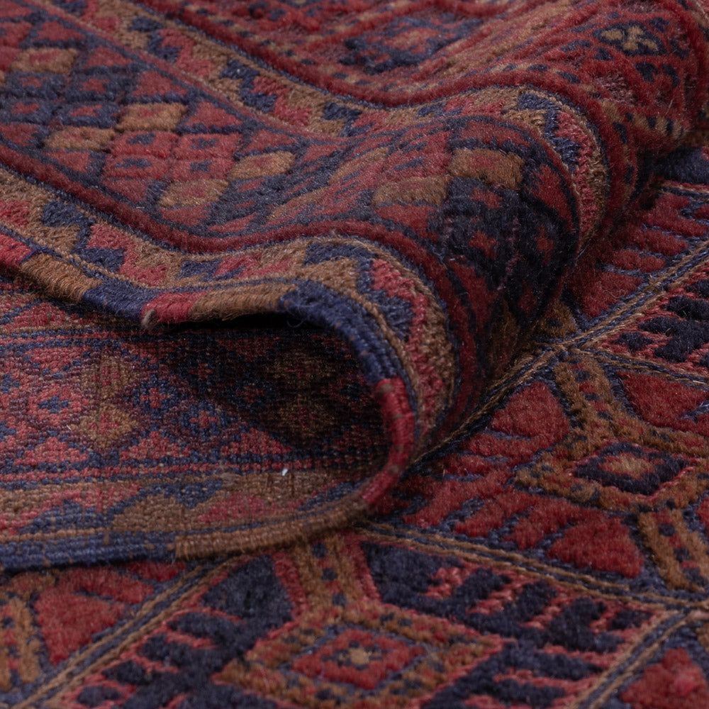 Kelim Rug - Oriental - 193 x 152 cm - dark red