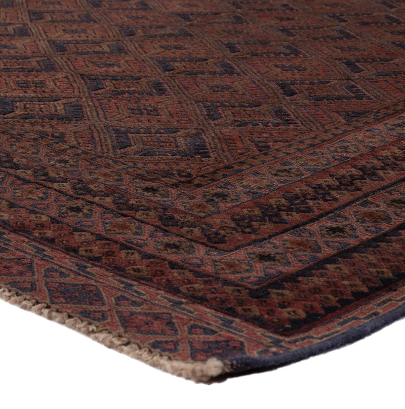 Kelim Rug - Oriental square  - 189 x 156 cm - dark red