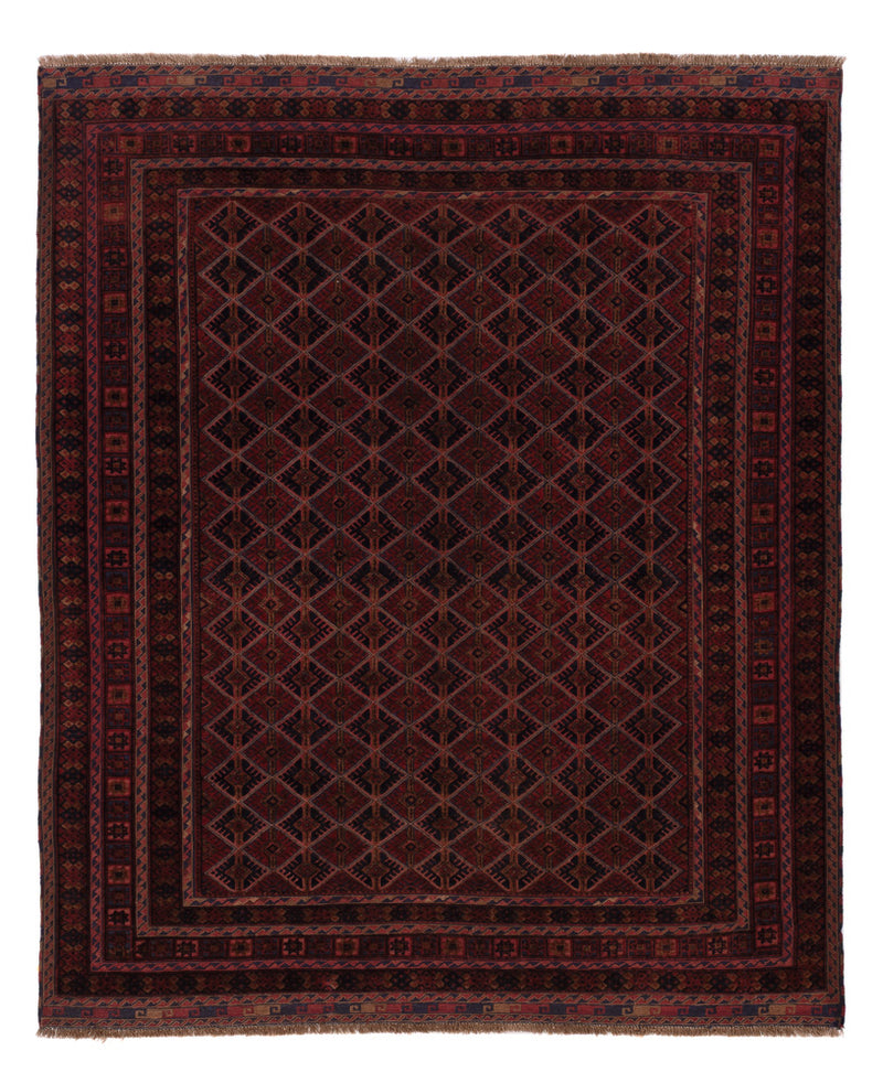 Kelim Rug - Oriental - 195 x 164 cm - dark red
