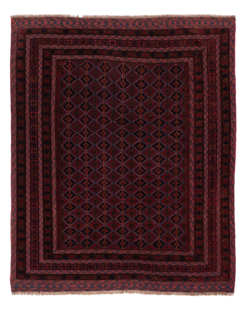 Kelim Rug - Oriental - 186 x 147 cm - dark red