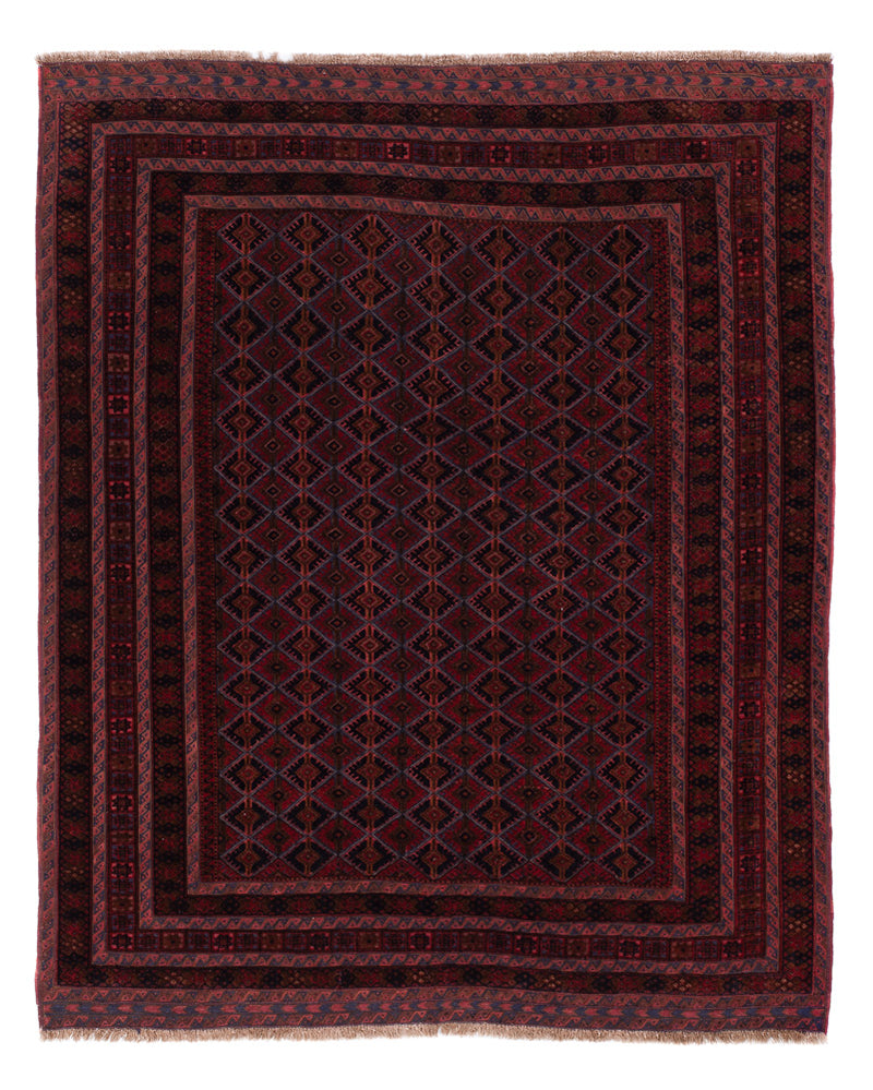 Kelim Rug - Oriental - 186 x 147 cm - dark red