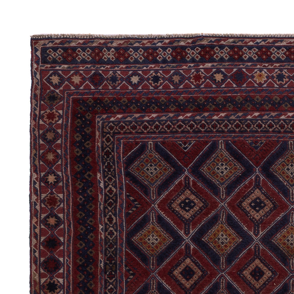 Kelim Rug - Oriental square  - 177 x 157 cm - dark red