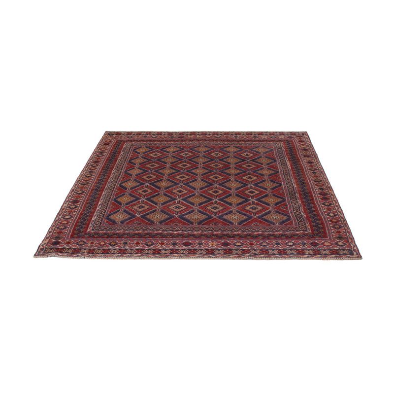 Kelim Rug - Oriental square  - 177 x 157 cm - dark red