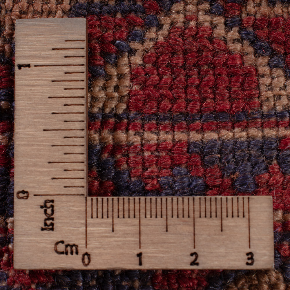 Kelim Rug - Oriental square  - 177 x 157 cm - dark red