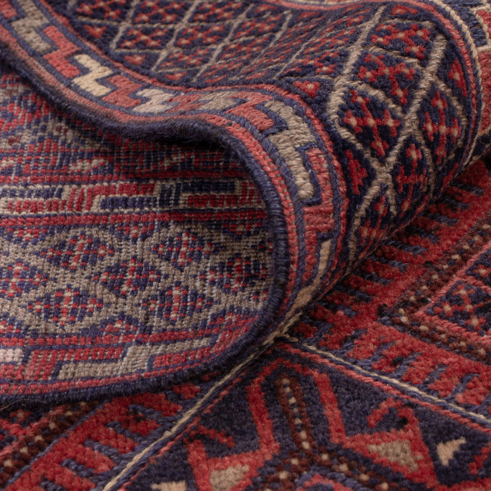 Kelim Rug - Oriental - 196 x 141 cm - dark red