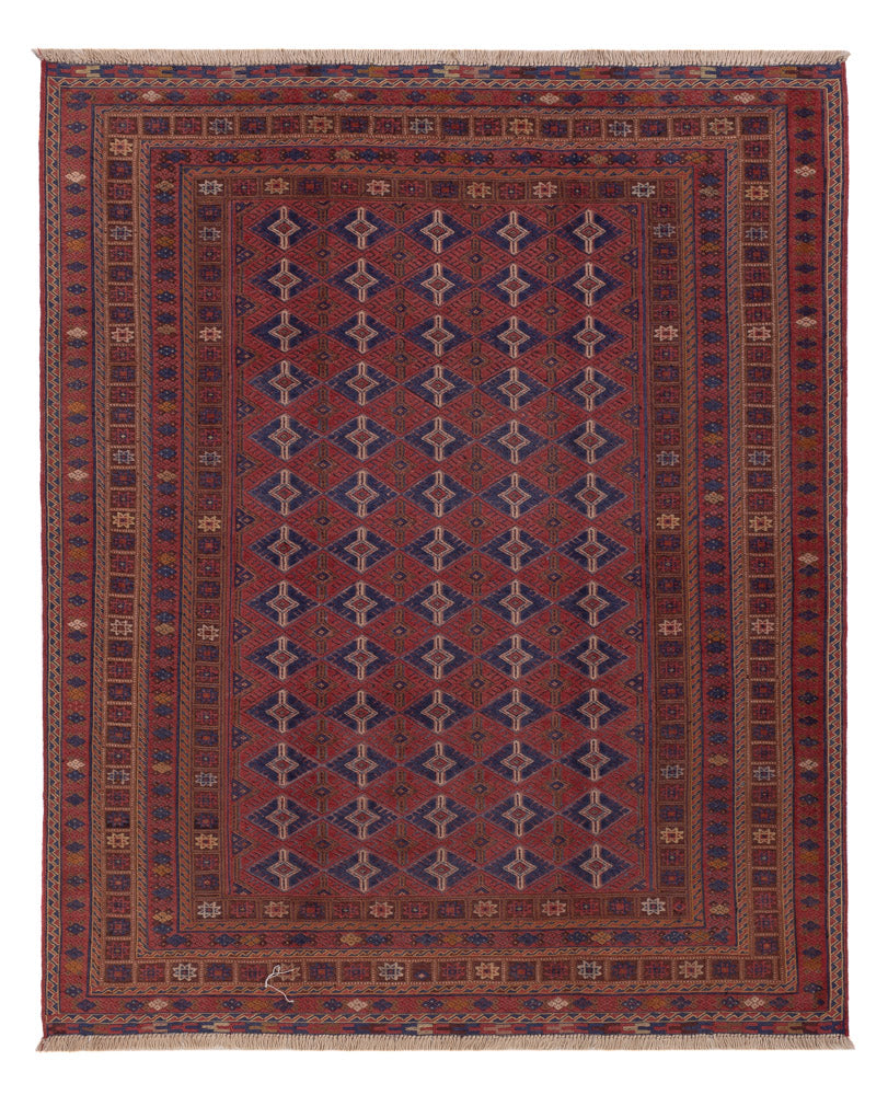 Kelim Rug - Oriental - 194 x 156 cm - dark red