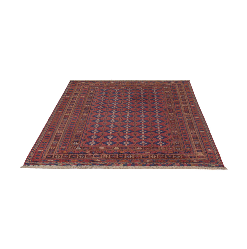 Kelim Rug - Oriental - 194 x 156 cm - dark red