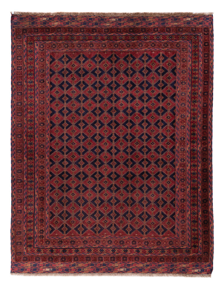 Kelim Rug - Oriental - 206 x 160 cm - dark red