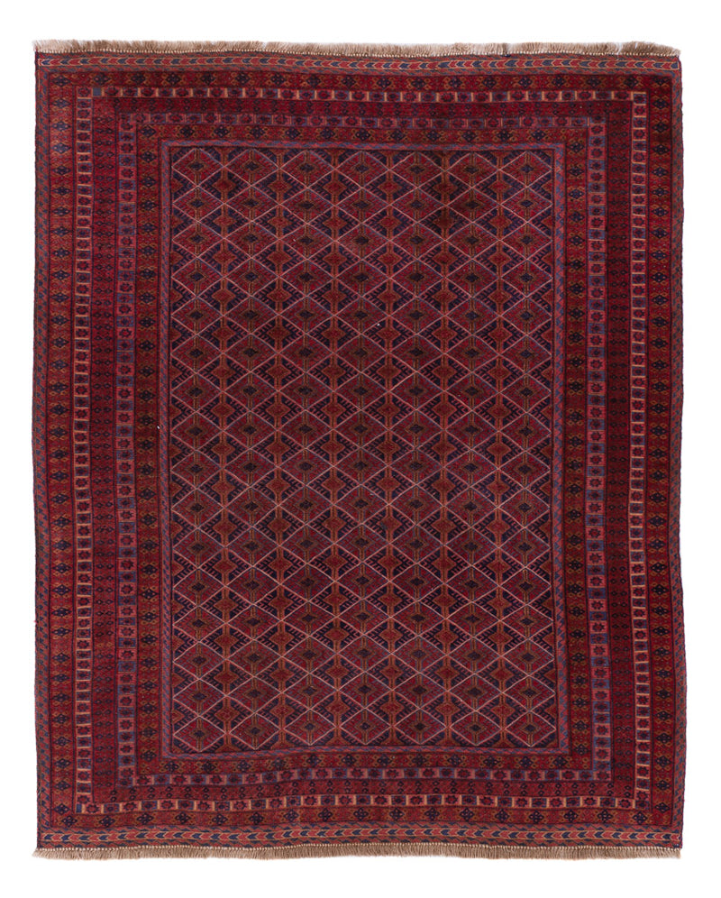 Kelim Rug - Oriental - 194 x 160 cm - dark red