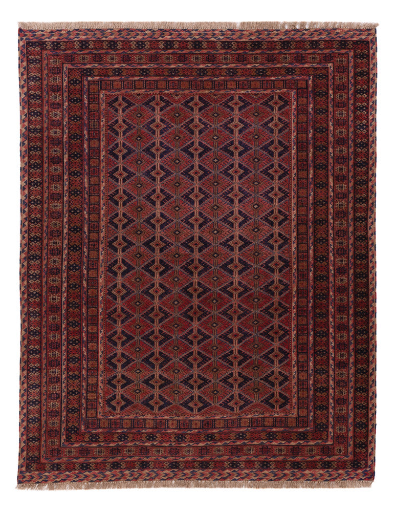Kelim Rug - Oriental - 190 x 152 cm - dark red