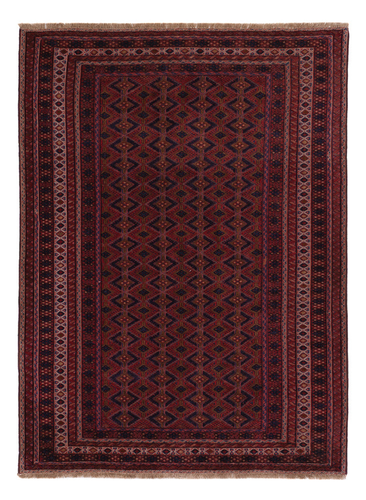 Kelim Rug - Oriental - 204 x 150 cm - dark red