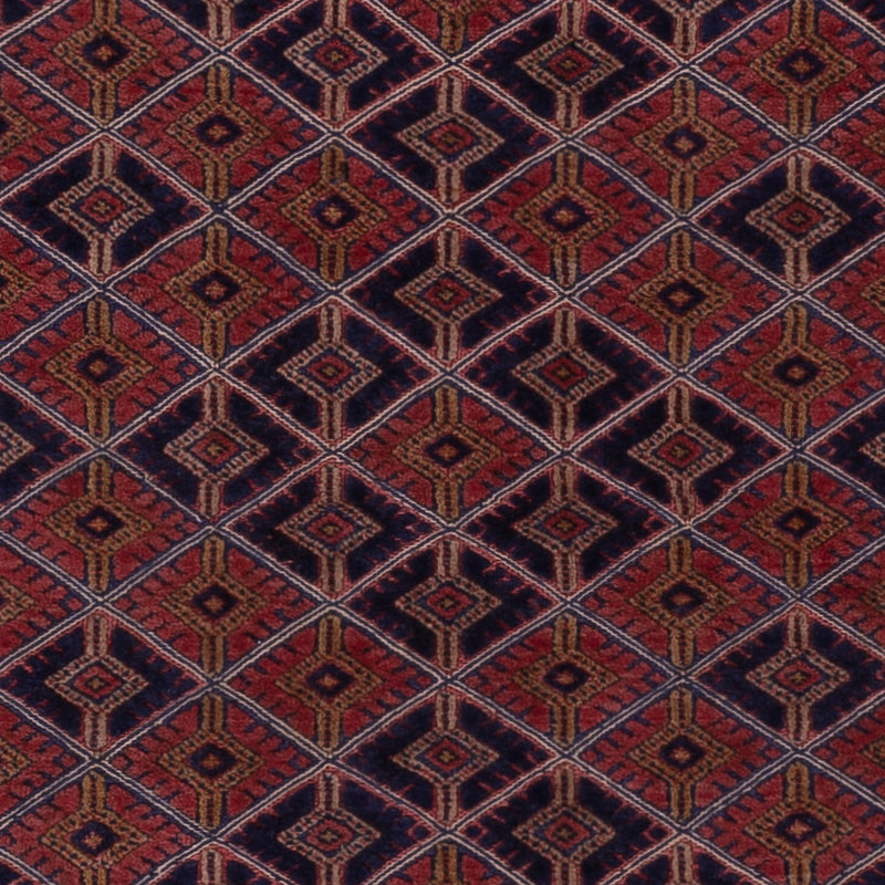 Kelim Rug - Oriental square  - 183 x 157 cm - dark red
