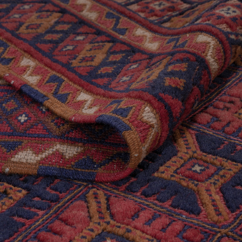 Kelim Rug - Oriental - 197 x 158 cm - dark red