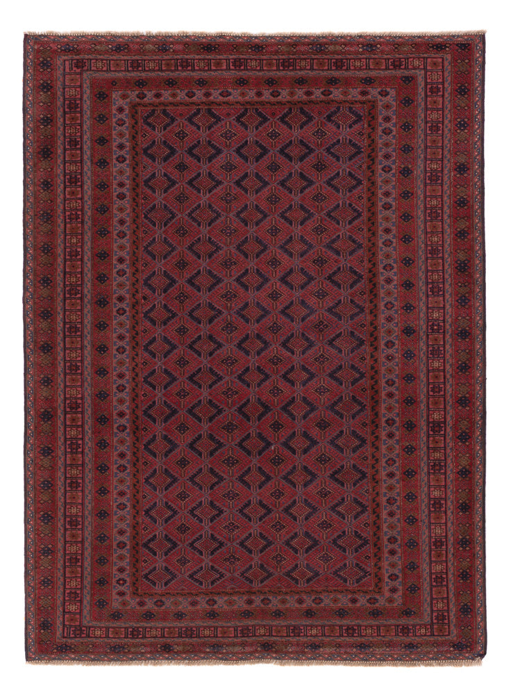 Kelim Rug - Oriental - 200 x 146 cm - dark red