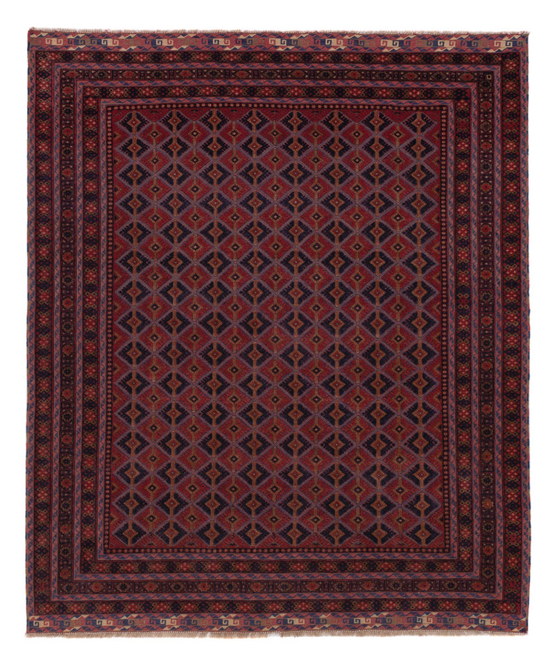 Kelim Rug - Oriental - 193 x 158 cm - dark red