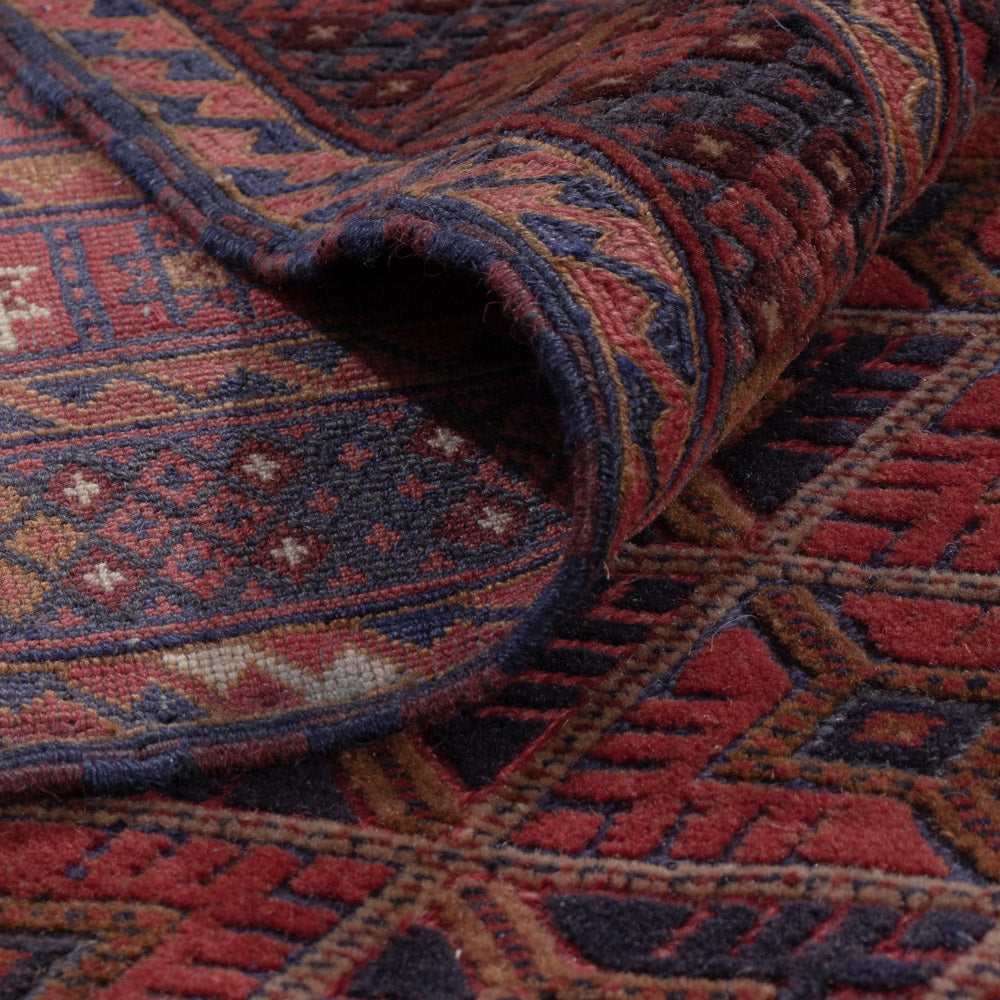 Kelim Rug - Oriental - 193 x 154 cm - dark red