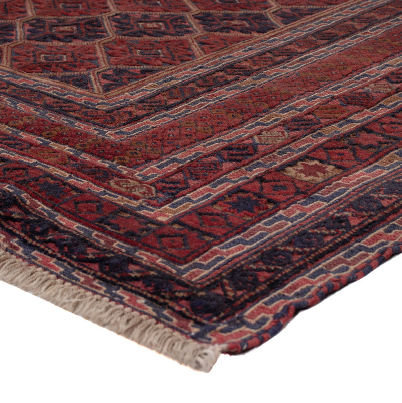 Kelim Rug - Oriental square  - 187 x 161 cm - dark red