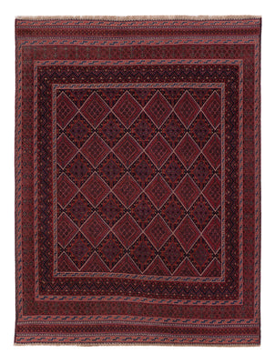 Kelim Rug - Oriental - 186 x 143 cm - dark red